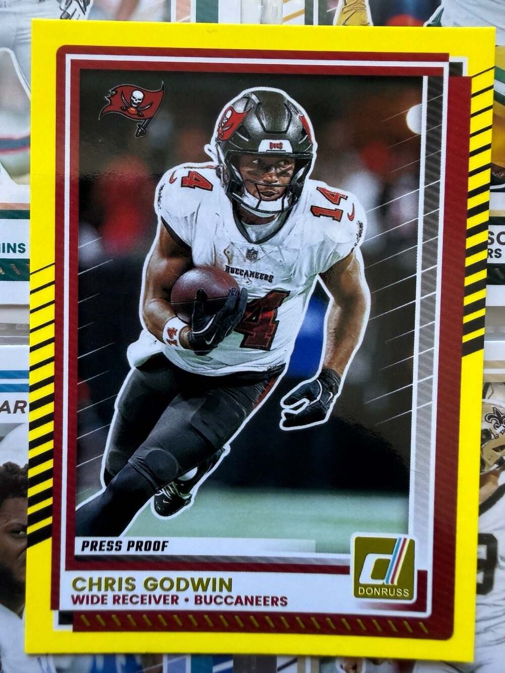 2025 Panini Donruss Chris Godwin #134 Press Proof Football Card